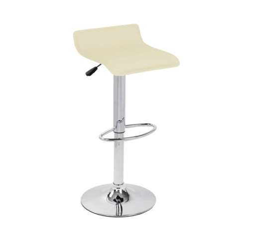 Zest Bar Stool Cream Faux Leather Bar Stool