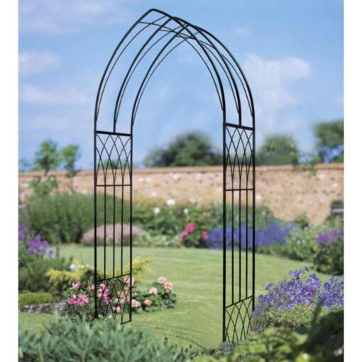 Abbey Garden Rose Arch Arbour Metal Modern Design
