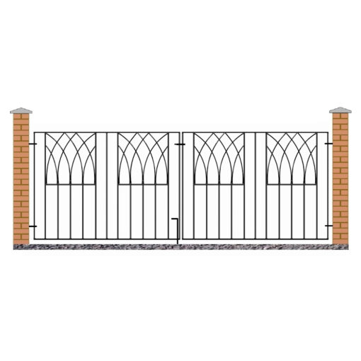Abbey Modern Metal Driveway Gates 812mm High Quality
