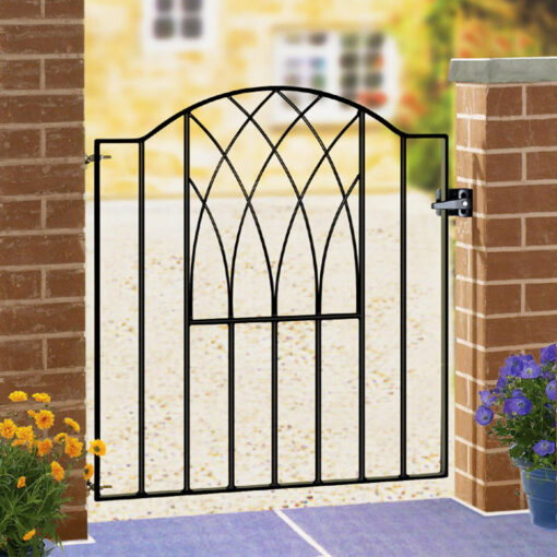 Abbey-Verona Low Bow Top Metal Garden Gate 942mm High Quality