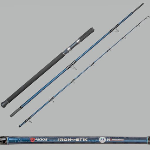 AKIOS Iron-Stik 9ft 6inch 60-200g 3 Piece Travel Rod Boat & Shore