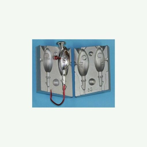 Aluminium Lead Weight Mould Norway Cod Bombs 2 weights 1 x 90g and 1 x 120g - mould-plus-50-vmc-10-0