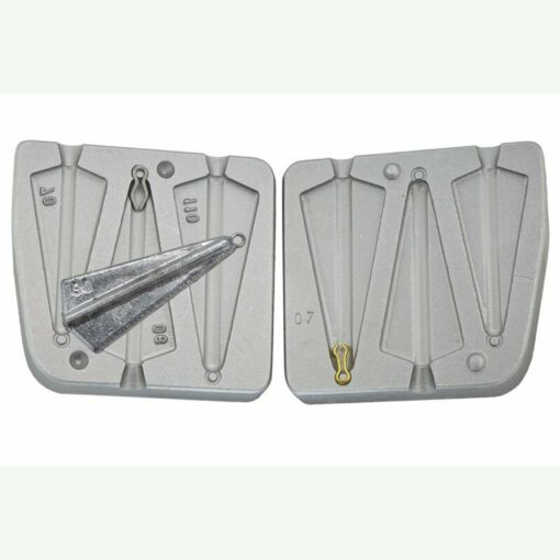 Aluminium Mould for Herring Sinker Weights 70g , 90, 110 gram - mould-100-1stainlessloops