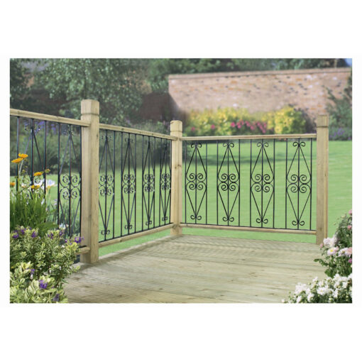 Ascot Metal Deck Decking Infill Fence Panel