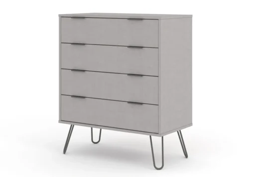 Augustine Grey 4 Drawer Chest Of Drawers