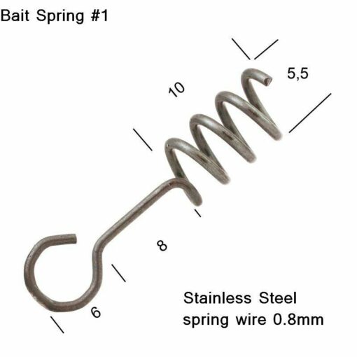 Baits springs for lures, shads, soft baits. Stainless steel bait springs - 1000, 1