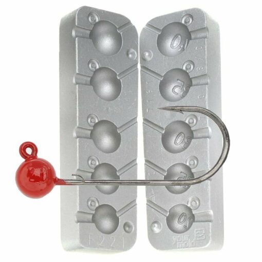Ball Jig Head for Baits or Plastic Shads, 25-40g with baitclip cod ling conger - cm221-100-asstd-hooks