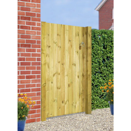 Carlton Square Top Single Timber Gate 1800mm High Quality