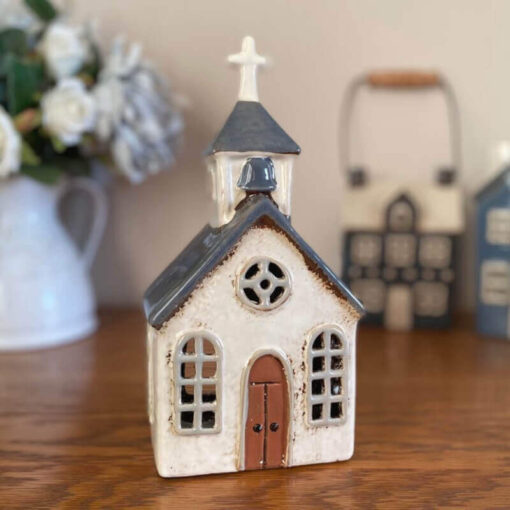 Ceramic Church Tealight