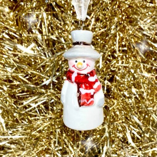 Ceramic Snowman Hanging Decoration