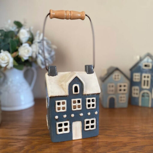 Ceramic Tealight House with handle