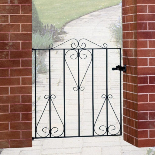Classic Scroll Metal Garden Gate 914mm High