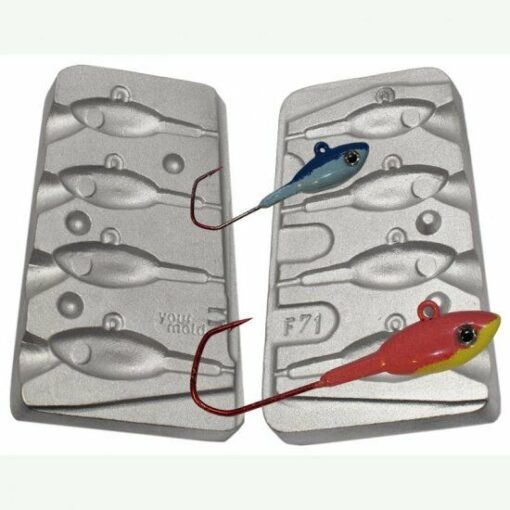 Cod Bomb 4 Jig Head Takes VMC 5150 sizes 3/0-4/0 16/18/20/25g 5mm Adhesive eyes - cb-71-plus-25-vmc-3-0-4-0-eyes5r