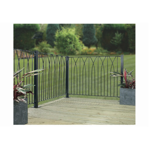 Deco Metal Garden Decking Fence Panel