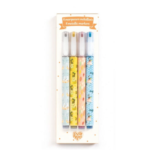 Djeco Metallic Markers (Pack of 4)