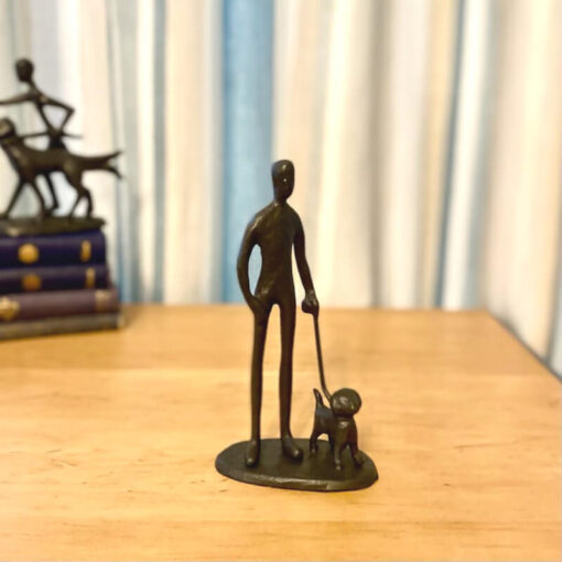 Dog Walker Sculpture