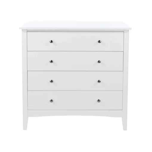 Dwenbe 4 Drawer Chest - White