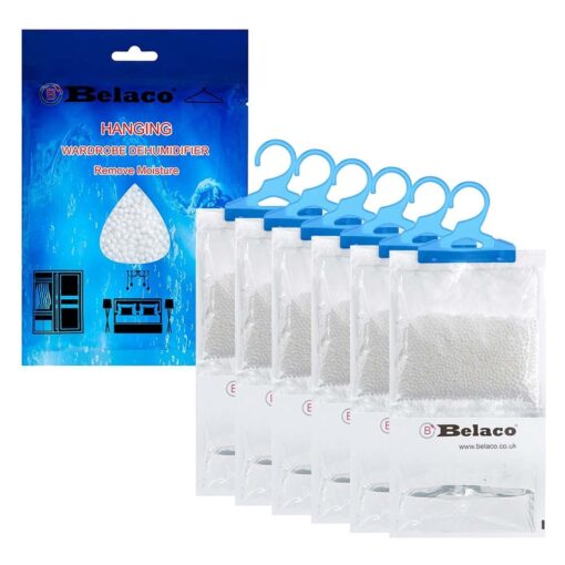 Efficient Moisture Control with Belaco Set of 12 Hanging Dehumidifiers