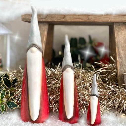Enchanted Ceramic Santa - 3 sizes - 12cm