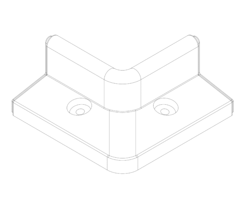 FlexiBorder Outside Corner Box of 2 Grey