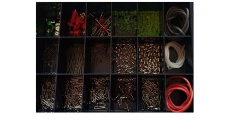 Gemini Genie Rig Building Tackle Box links clips swivels crimps beads tubing