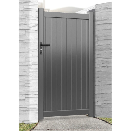 Harrogate GREY Aluminium Garden Gate 1800mm (5ft 11in) High