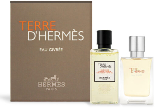 Hermes Terre d'Hermes Eau Givree 100ml Refillable EDP Spray / 80ml Shower G...