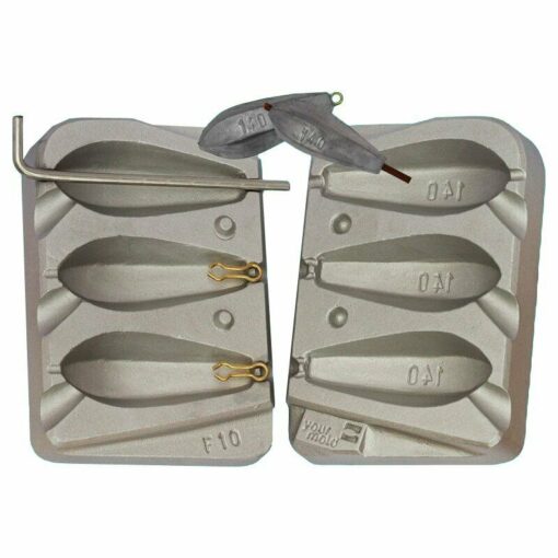 Hexagonal Mould Weight 3 x140gm x 2 loops, 1 x Inliner, Size 1 Do it loops - cm10100-loops-brass25-rubbers