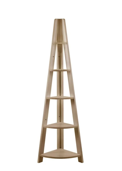 Kira Corner Ladder Bookcase Oak