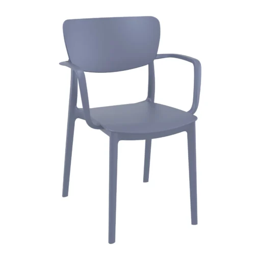Liss Arm Chair - Dark Grey Outdoor Garden