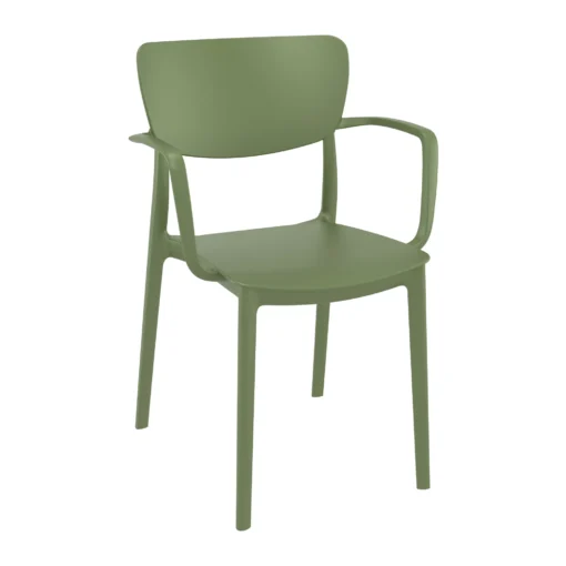 Liss Arm Chair - Olive Green Oudoor Garden
