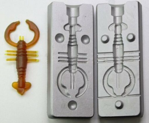 Lobster Crayfish mould for silicone/latex lure. Aluminium, 70mm long