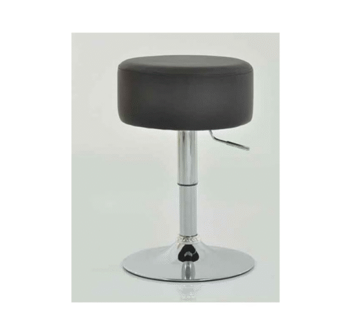 Low Bar Stool - Black Height Adjustable