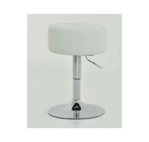Low Small Bar Stool - White Stool