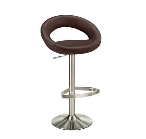 Lunar Adjustable Bar Stool - Brown