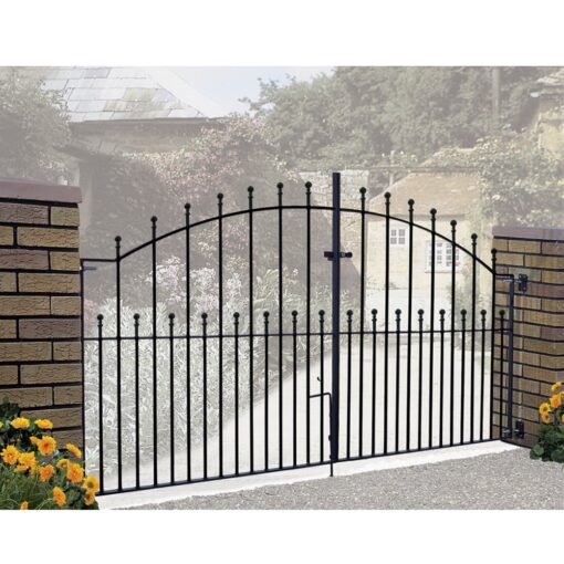 Manor Ball Top Arched Metal Driveway Gates Quality