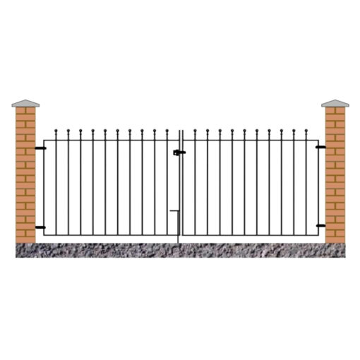 Manor Ball Top Metal Driveway Garden Gate 915mm High Quality