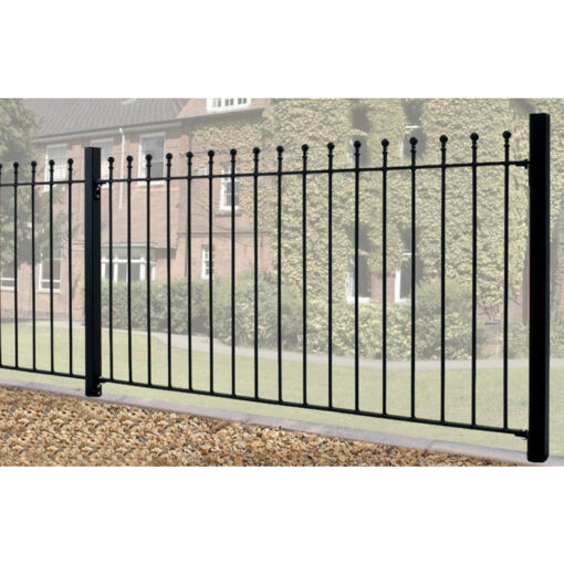 Manor Ball Top Metal Garden Fence Panel 915mm & 1220mm High Quality