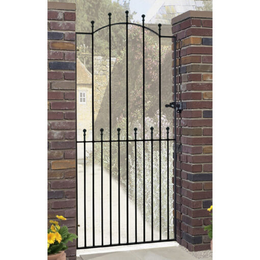 Manor Ball Top Tall Bow Top Metal Garden Gate High Quality