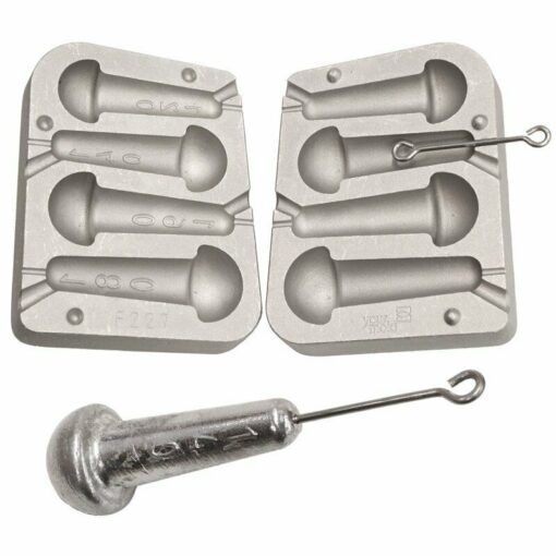 Mould for Mushroom Beach Weights, extra strong tails , cod, rays bass pollack - cm227-100-x-110mm-tails
