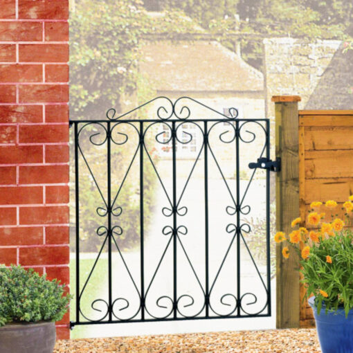 Regent Scroll Metal Garden Gate 914mm High
