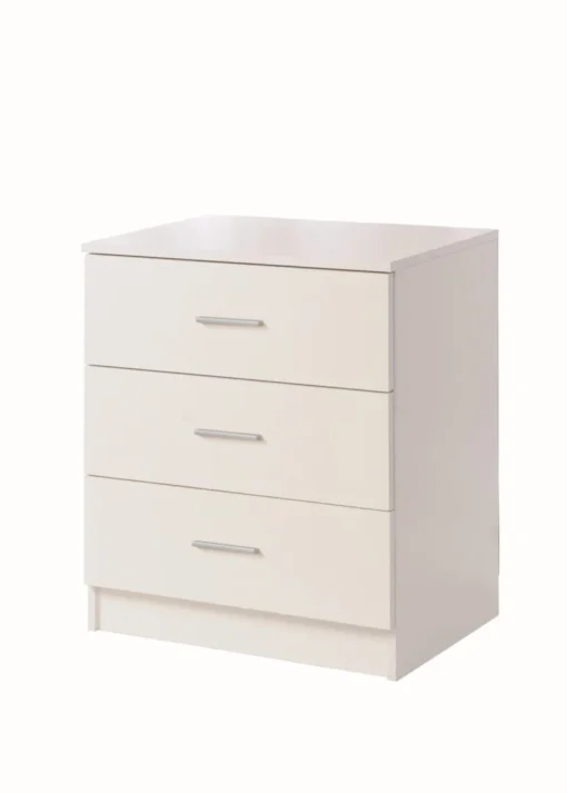 Renio 3 Drawer Chest White