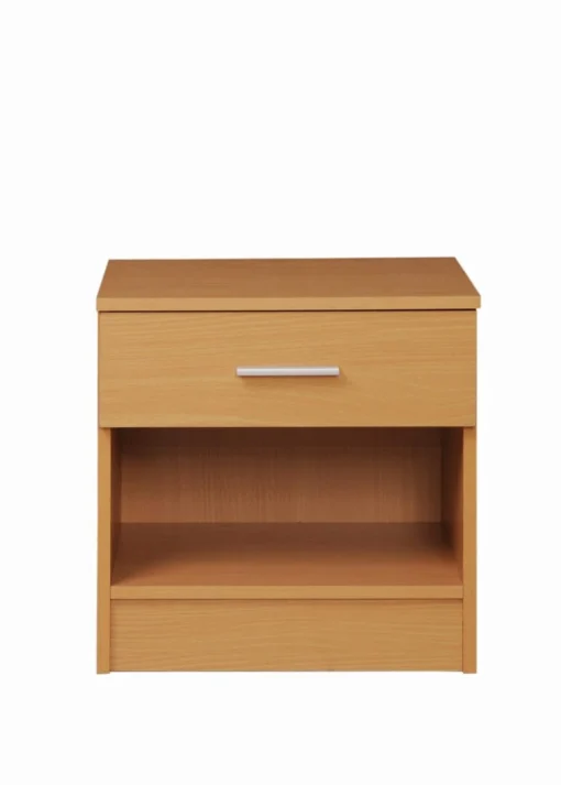 Renio Nightstand With 1 Drawer Beech