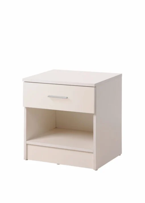 Renio Nightstand With 1 Drawer White