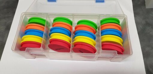 SeaTech Box with Rig Winders 20 Rig winders in a sturdy clip down plastic box