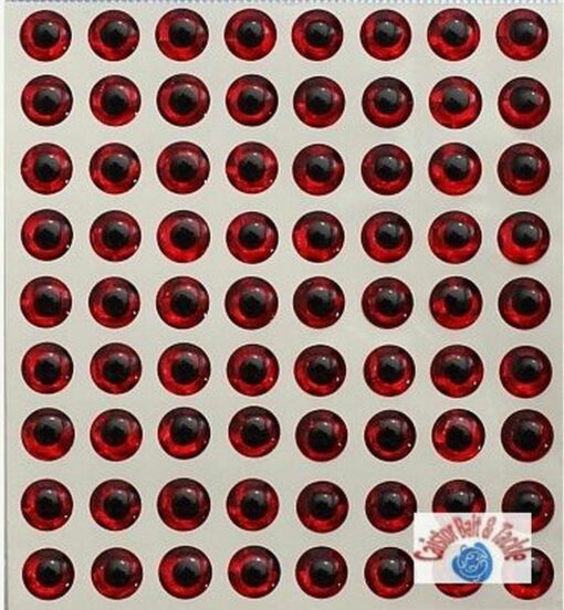 Self adhesive lead mould eyes 8mm Red sea boat beach coarse fishing lures perks