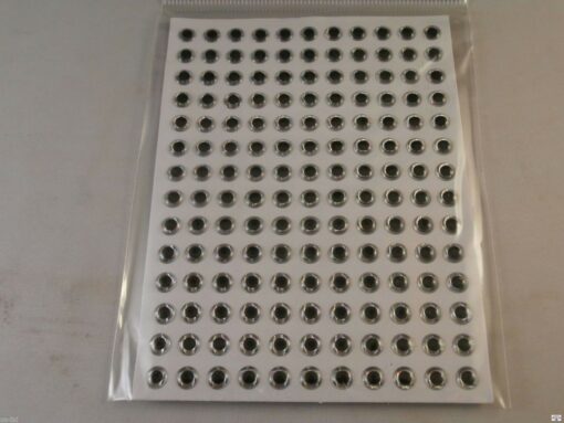Self adhesive lead mould eyes White 5mm sea, boat, beach, coarse, fishing