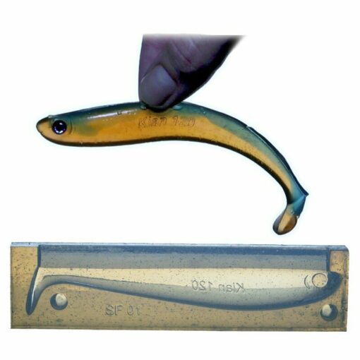 Silicon mould for plastic soft baits, shads, jellies lures 120mm kayak fishing