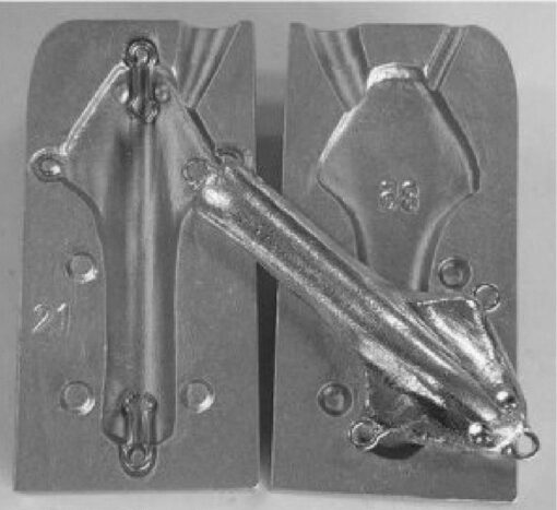 Small Flat Head Anchor Weight with 2 loops Carp Tommy Mould