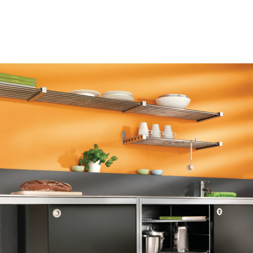 Stainless Tube Shelf 80x30x2.5cm